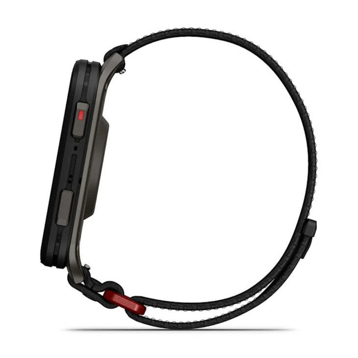 Garmin® Venu® X1 Unisex Black With Slate Titanium Caseback And Black ComfortFit Nylon Band AMOLED Display Advanced Health And Fitness Features Thin And Lightweight GPS Smartwatch  - 010-02980-00