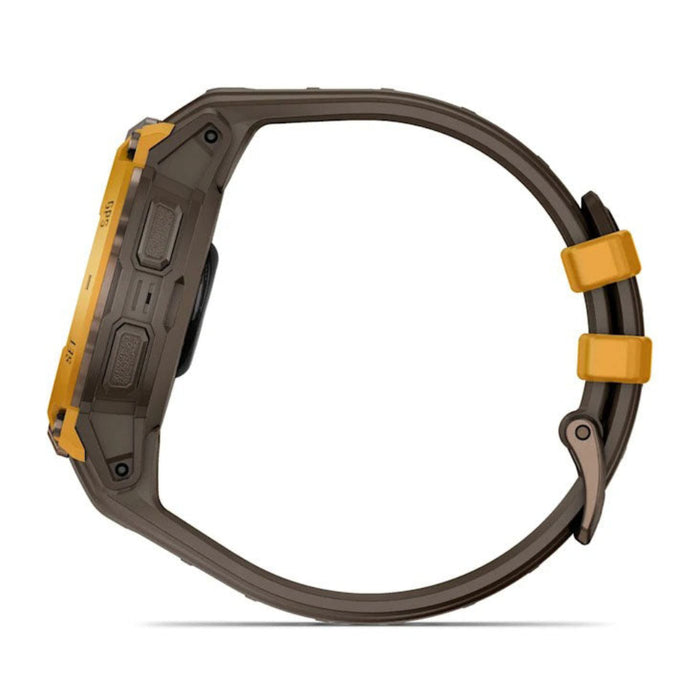 Garmin Instinct® Unisex Bronze/Sunburst With Cocoa Silicone Band Crossover AMOLED Analog Watch Hands And Bright AMOLED Display Rugged Hybrid GPS Smartwatch  - 010-03398-01