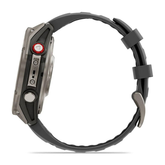 Garmin fēnix® 8 Pro 47mm Unisex Titanium With Graphite/Black Silicone Band AMOLED Display inReach® Technology Sapphire Premium Connected Multisport GPS Smartwatch - 010-03198-10