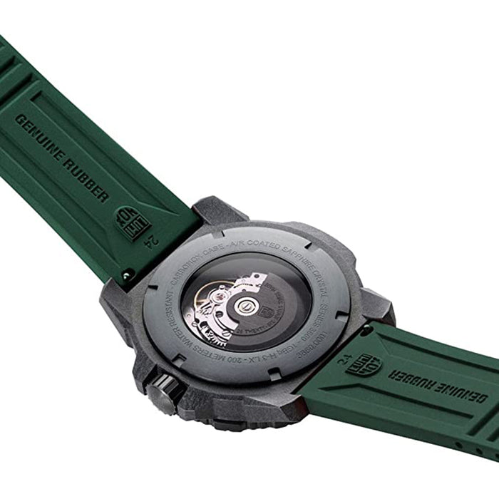 Luminox Men's Black and Green Dial Green Rubber Band Automatic Watch - XS.3877