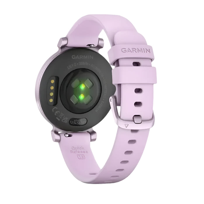 Garmin Lily 2 Women's Lilac Metal Hidden Display Patterned Lens Up To 5 Days Battery Life Small And Stylish Smartwatch - 010-02839-01