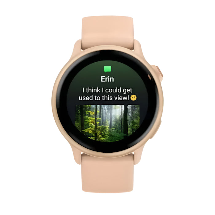 Garmin vívoactive® 6 Unisex AMOLED Display Up To 11 Days Of Battery Metallic Pink Dawn With Pink Dawn Band Health And Fitness GPS Smartwatch - 010-02985-03