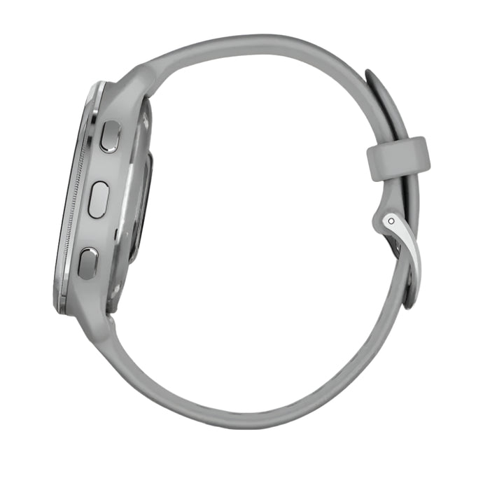 Garmin Venu 2 Plus Silver with Gray Band Advanced Health Monitoring and Fitness Features with Call and Text GPS Smartwatch - 010-02496-00