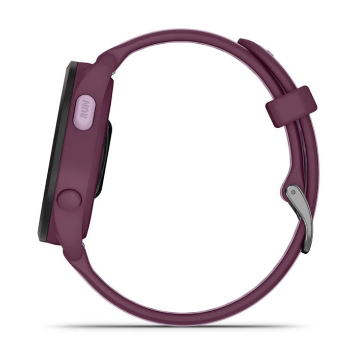 Garmin Unisex Berry Forerunner 165 Music Colorful AMOLED Display Training Metrics and Recovery Insights Music on Your Wrist Running Smartwatch - 010-02863-33