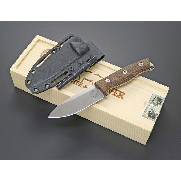 White River	Natural Burlap Micarta Handle Silver Knives CPM MAGNACUT Steel Blade Knife - WRUR35-BNA