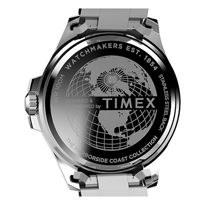 Timex Men's Green Pearl Silver Tone Case Deep Water 43mm Stainless Steel Bracelet Watch - TW2V91900