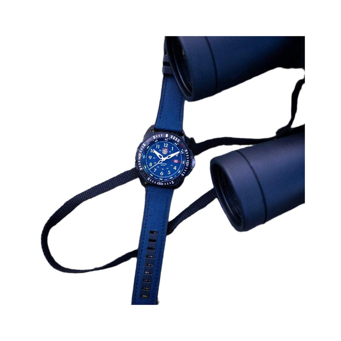 Luminox Men's Blue Dial Blue Rubber Band Analog Swiss Quartz Military Watch - XL.1003.ICE