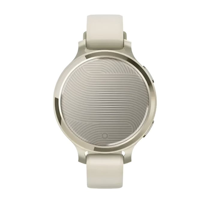 Garmin Lily® 2 Active Unisex Lunar Gold With Bone Silicone Band Built-in GPS Hidden Display Patterned Lens Up to 9 Days Battery Life Small And Stylish Smartwatch - 010-02891-00