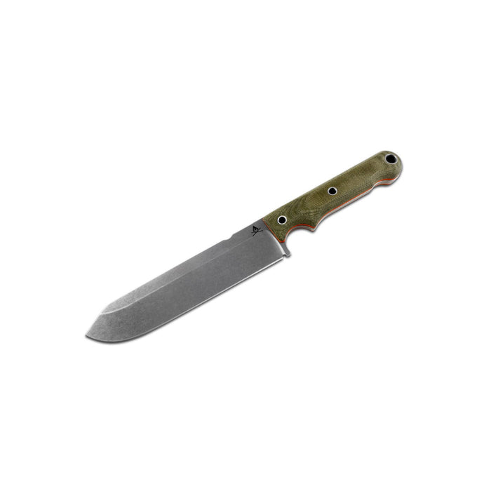 White River OD Green Handle White Stainless Steel Fixed Blade Knife - WRFC7