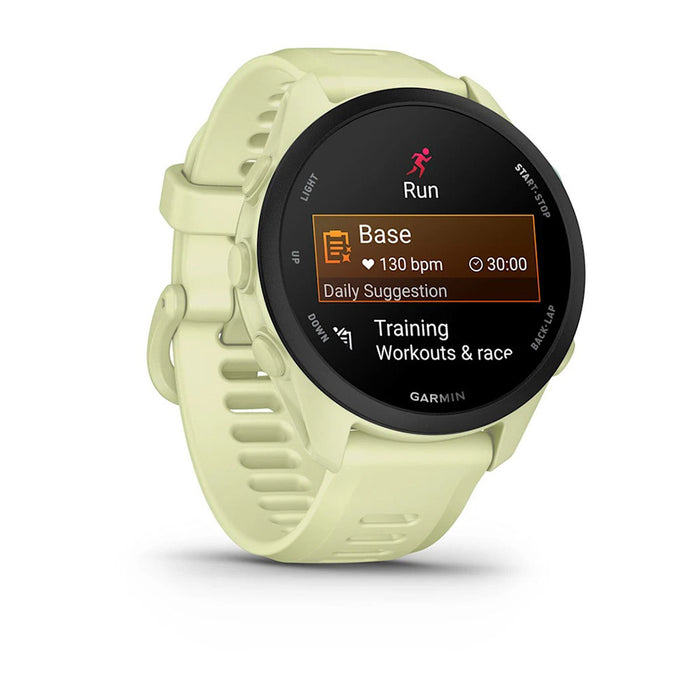 Garmin Unisex Black Dial Forerunner® 70 Easy-to-Use GPS Running with Citron Silicone Band Smartwatch - 010-04307-02