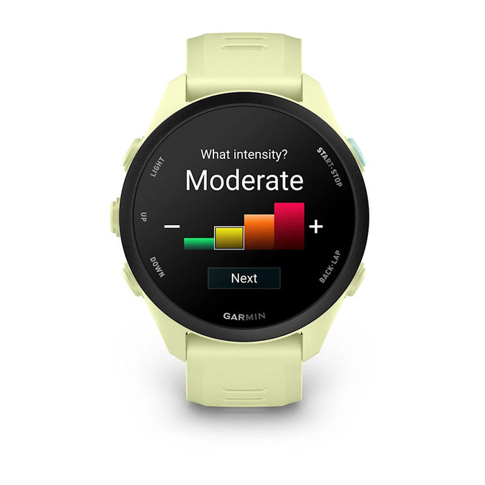 Garmin Unisex Black Dial Forerunner® 70 Easy-to-Use GPS Running with Citron Silicone Band Smartwatch - 010-04307-02