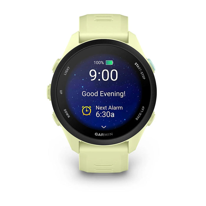 Garmin Unisex Black Dial Forerunner® 70 Easy-to-Use GPS Running with Citron Silicone Band Smartwatch - 010-04307-02