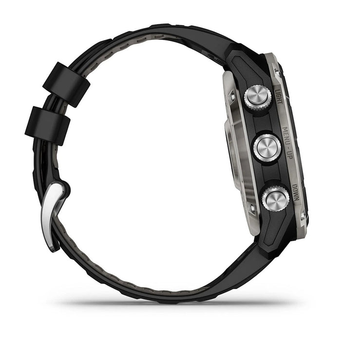 Garmin Unisex Black/Pebble Gray Descent™ Mk3i 51mm PVD Titanium Band Air Integration Dive Computer and Multisport GPS Smartwatch - 010-02752-07