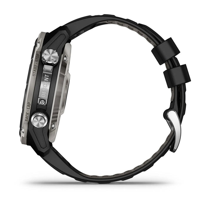 Garmin Unisex Black/Pebble Gray Descent™ Mk3i 51mm PVD Titanium Band Air Integration Dive Computer and Multisport GPS Smartwatch - 010-02752-07