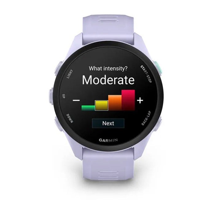 Garmin Unisex Black Dial Forerunner® 70 Easy-to-Use GPS Running with Cool Lavendar Silicone Band Smartwatch - 010-04307-03