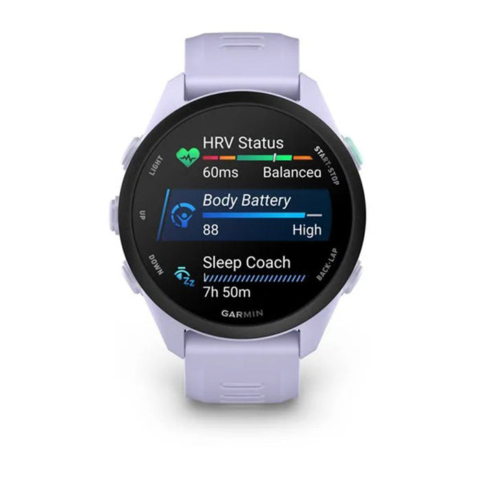 Garmin Unisex Black Dial Forerunner® 70 Easy-to-Use GPS Running with White Silicone Band Smartwatch - 010-04307-01