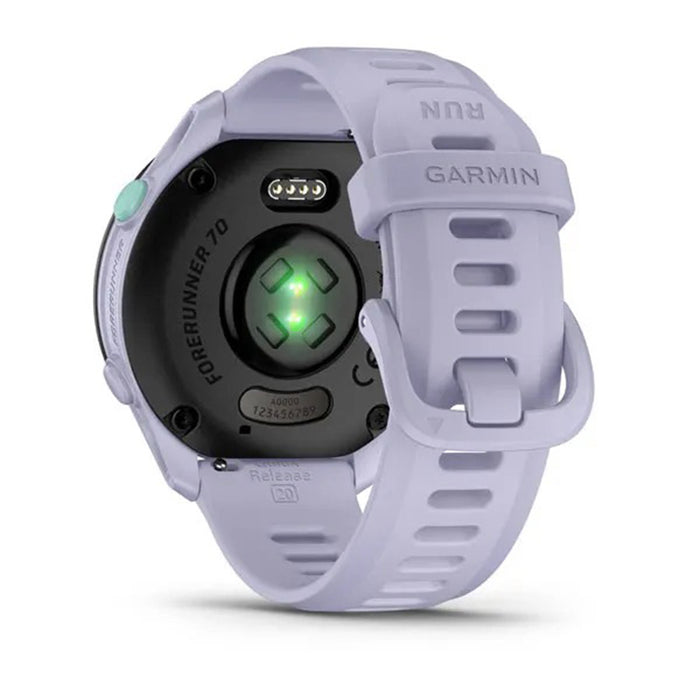 Garmin Unisex Black Dial Forerunner® 70 Easy-to-Use GPS Running with White Silicone Band Smartwatch - 010-04307-01