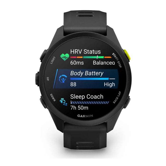 Garmin Unisex Black Dial Forerunner® 70 Easy-to-Use GPS Running with Silicone Band Smartwatch - 010-04307-00