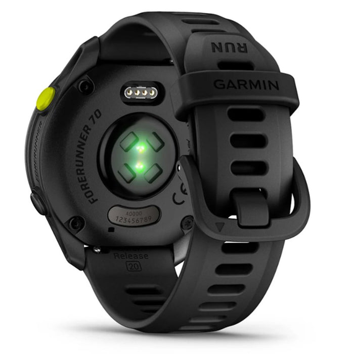 Garmin Unisex Black Dial Forerunner® 70 Easy-to-Use GPS Running with Silicone Band Smartwatch - 010-04307-00