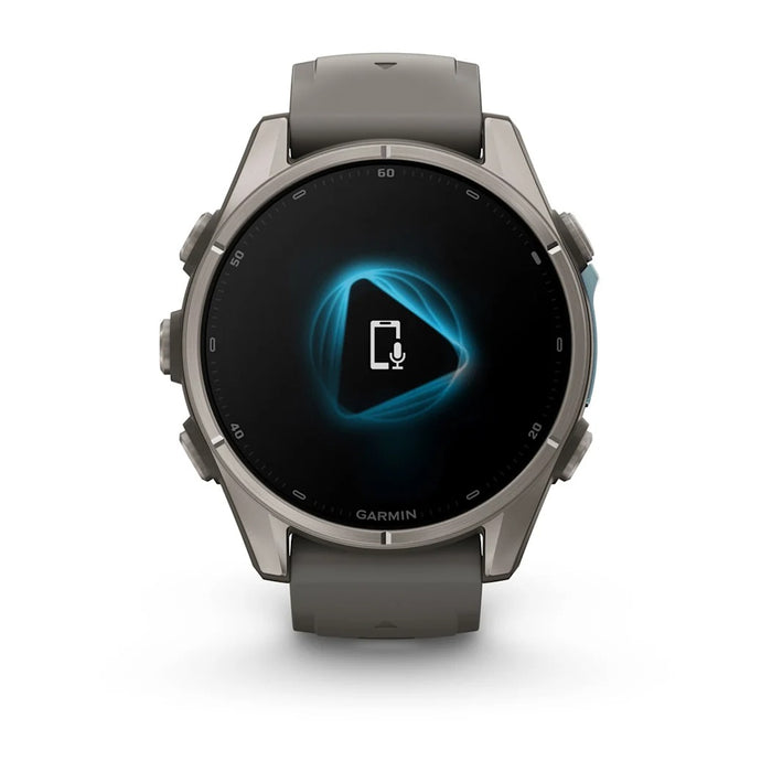 Garmin fēnix® 9 51mm Unisex Pebble Gray Titanium with Silicone Band AMOLED Display Premium Multisport GPS Smartwatch - 010-04763-00