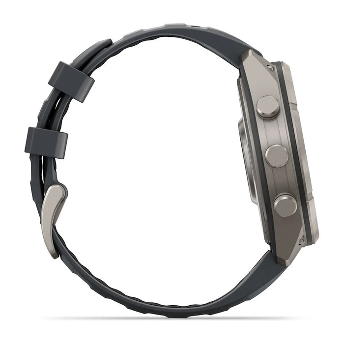 Garmin fēnix® 9 Pro 47mm Unisex Graphite Titanium With Black Silicone Band AMOLED Display inReach® Technology Premium Connected Multisport GPS Smartwatch - 010-04336-20