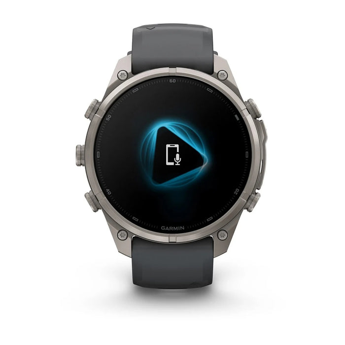 Garmin fēnix® 9 Pro 47mm Unisex Graphite Titanium With Black Silicone Band AMOLED Display inReach® Technology Premium Connected Multisport GPS Smartwatch - 010-04336-20