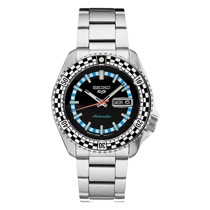 Seiko 5 Sports Special Edition Men's Black Dial Silver Stainless Steel Strap Automatic Watch - SRPK67