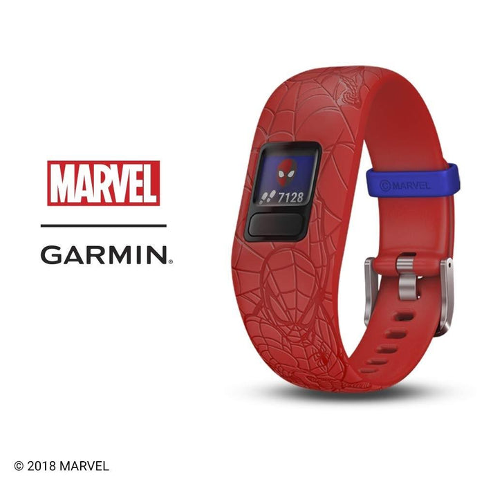 Garmin Vívofit Jr 2 Kids Spiderman Red Silicone Band Fitness/activity Tracker Smart Watch - 010-01909-36 - WatchCo.com
