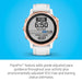 Garmin Fenix 6S Por Mens White Silicone Band Black Digital Dial Multisport GPS Smart Watch - 010-02159-10 - WatchCo.com