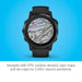 Garmin Fenix 6S Por Mens Black Silicone Band Black Digital Dial Multisport GPS Smart Watch - 010-02159-13 - WatchCo.com