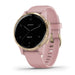 Garmin vívoactive 4S Mens Light Pink Silicone Band Black Digital Dial Smart Watch - 010-02172-31 - WatchCo.com