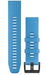 Garmin QuickFit 22 Unisex Cyen Blue Silicone Watch Band - 010-12740-03 - WatchCo.com