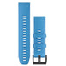 Garmin QuickFit 22 Unisex Cyen Blue Silicone Watch Band - 010-12740-03 - WatchCo.com