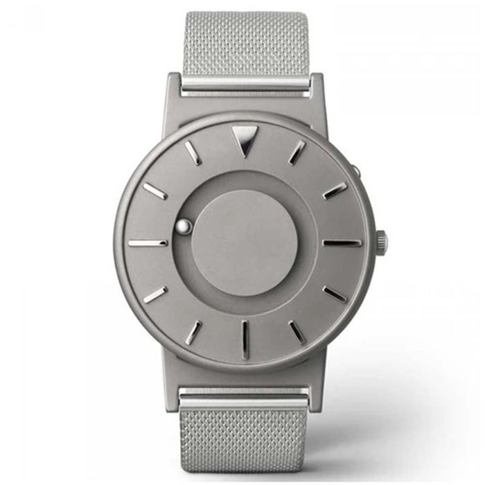Eone Bradley Mens Titanium Case Stainless Steel Mesh Bracelet Silver Watch - BR-C-MESH