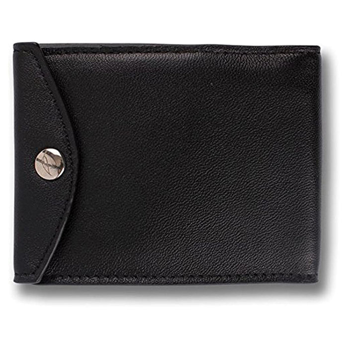 Orchill Men's Bi-Fold Black & Orange Leather Wallet - 115797919