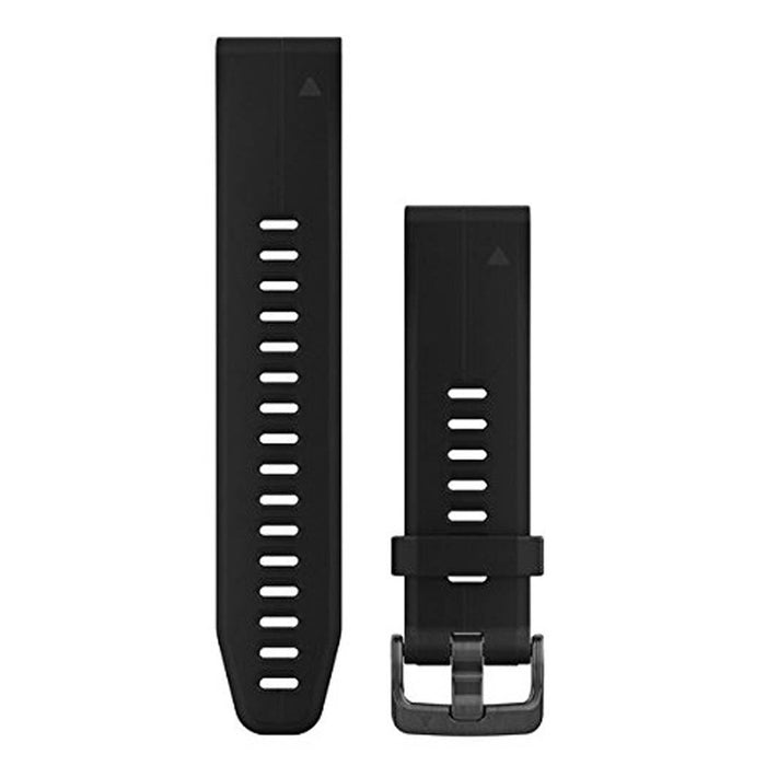 Garmin QuickFit 20mm Black Silicone Large Watch Band - 010-12739-07