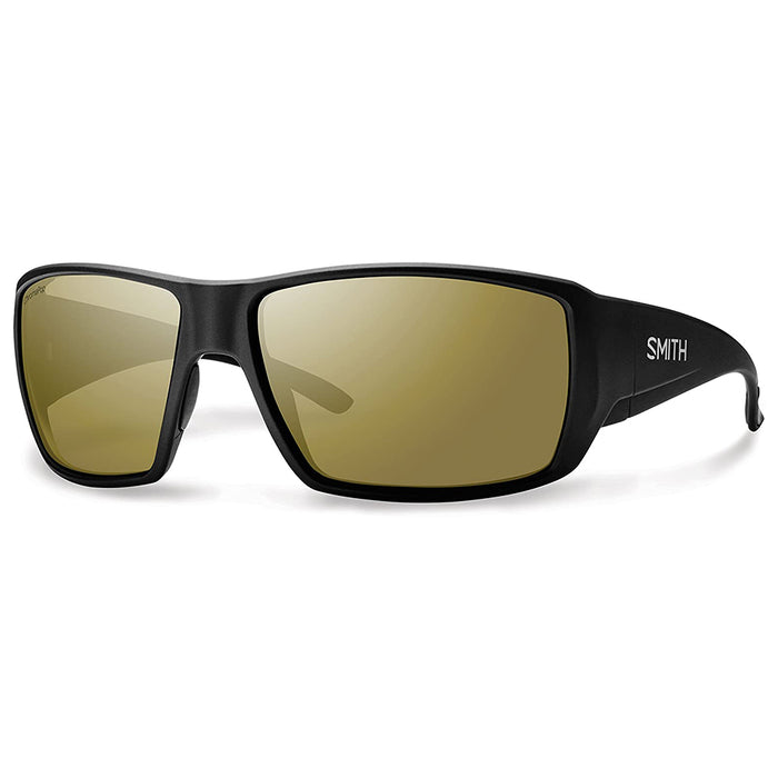 Smith Mens Guides Choice Black Frame Bronze Lens Wrap Polarized Sunglasses - GCRPBZMMB