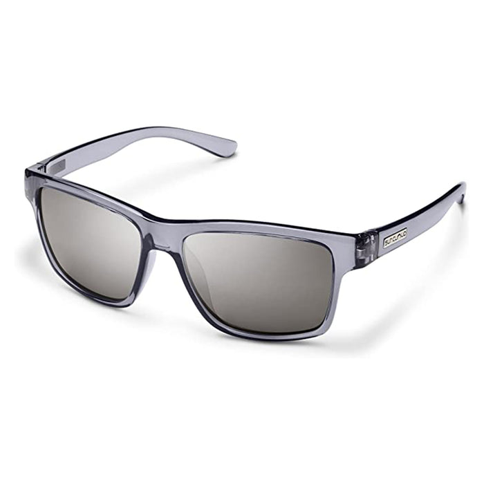 Suncloud Unisex Transparent Grey Frame Silver Mirror Lens Polarized Sunglasses - 20529850X584M