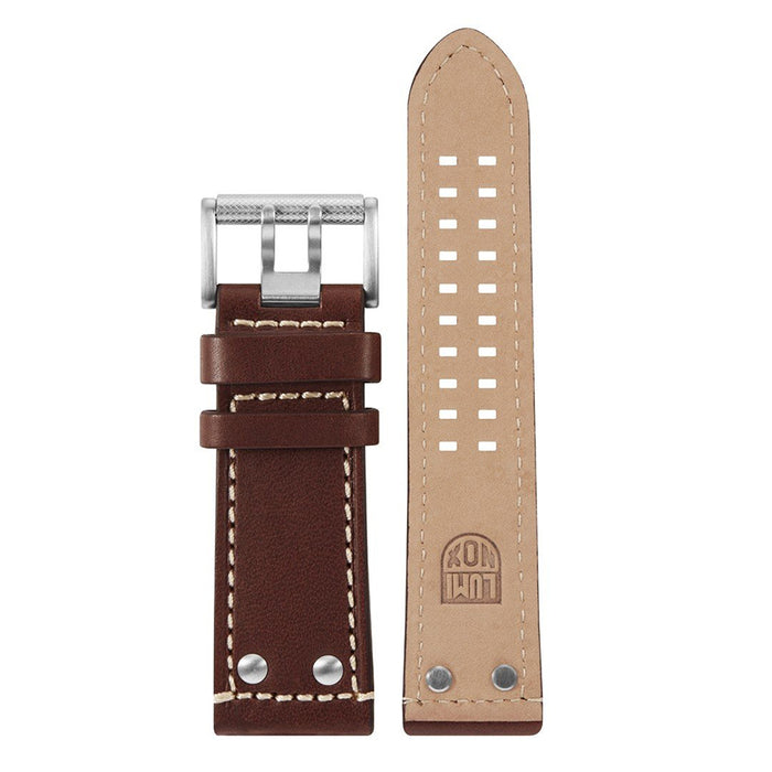 Luminox Men's 1887 Field Series Brown & Beige Leather Strap Stainless Steel Buckle Watch Band - FEX.1880.71Q.ST.K