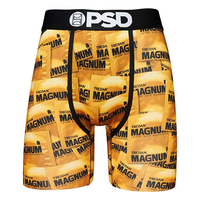 PSD Men's Gold Trojan Magnum Pack Boxer Briefs Underwear - 221180079-GLD