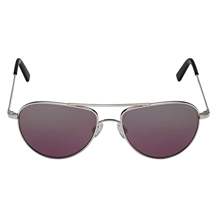 Unisex Hawk Infinity Grey Frame Pink Lens Aviator Full-Rim Sunglasses - HA000