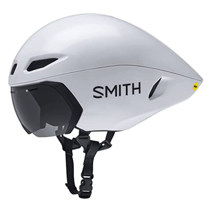 Smith White ‎Jetstream TT Full-Face Aero Road Cycling ‎Polycarbonate Helmet - E007433K05155