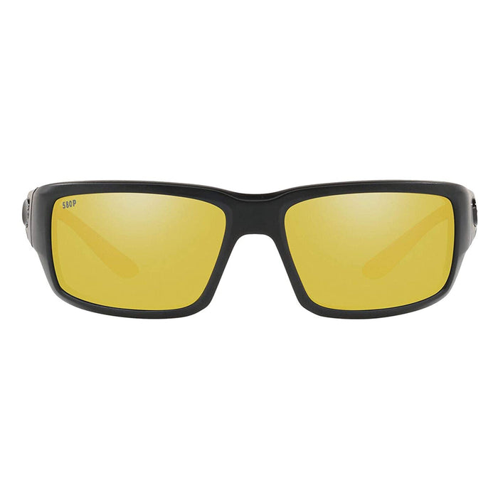 Costa Del Mar Mens Fantail Blackout Frame Silver Sunrise Mirror Polarized 580p Lens Sunglasses - TF01OSSP