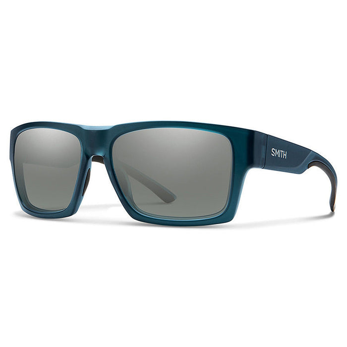 Smith Outlier XL 2 Unisex Matte Crystal Deep Forest Frame Platinum Polarized Lens Square Sunglasses - 200673DLD59T4