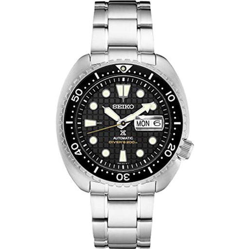 Seiko Mens Prospex Divers King Turtle Stainless Steel Bracelet Black Dial Automatic  Watch - SRPE03 - WatchCo.com