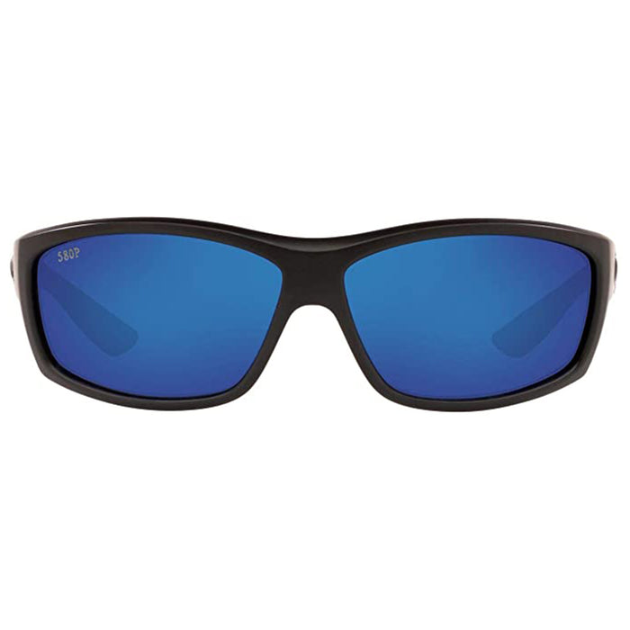 Costa Del Mar Mens Saltbreak Rectangular Blackout Grey Blue Mirrored Polarized Sunglasses - BK01OBMP