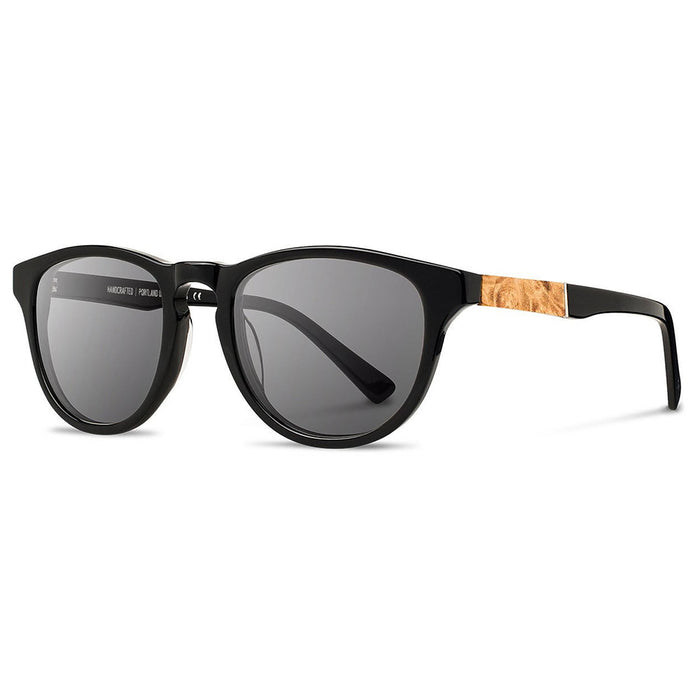 Shwood Francis Fifty Fifty Black / Grey Sunglasses - WAFBMAG