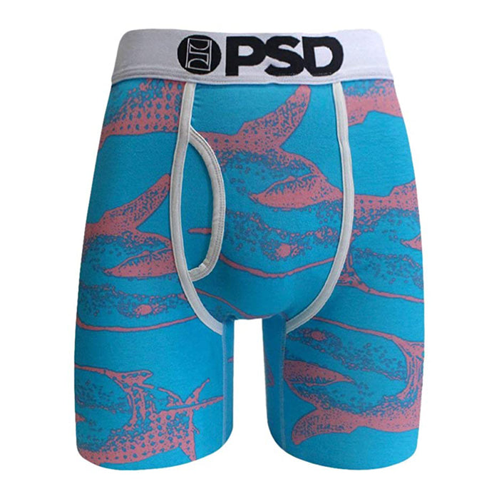 PSD Men's Blue Modal Shark Boxer Briefs Underwear - E21911069-BLU-L