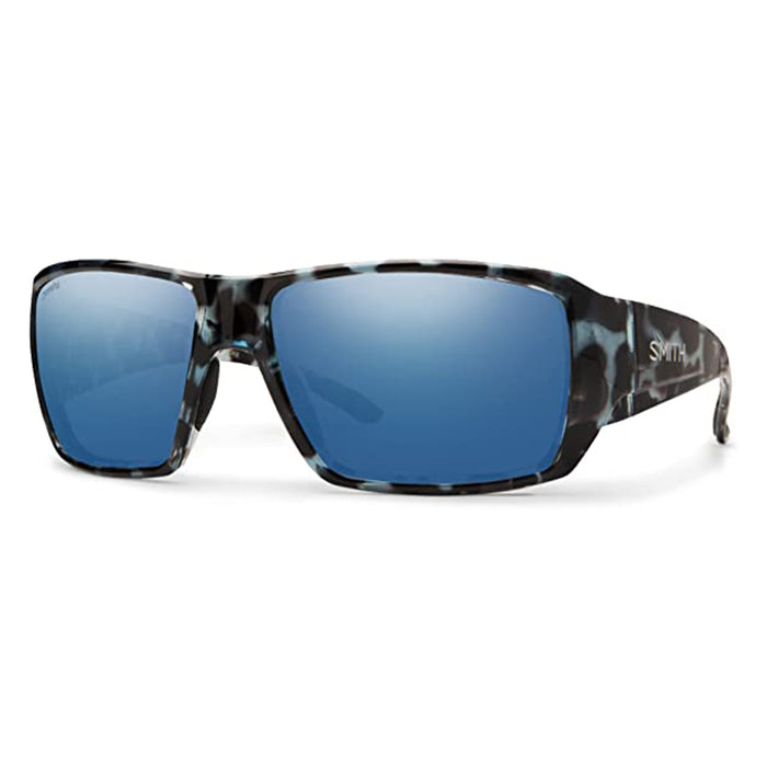 Smith Unisex Sky Tortoise Frame Chromapop Blue Mirror Lens Polarized Guides Choice Performance Sunglasses - 205881JBW57QG