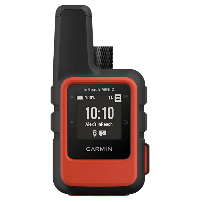 Garmin inReach Mini 2 Flame Red Hiking Handheld Lightweight and Compact Satellite Communicator - 010-02602-00